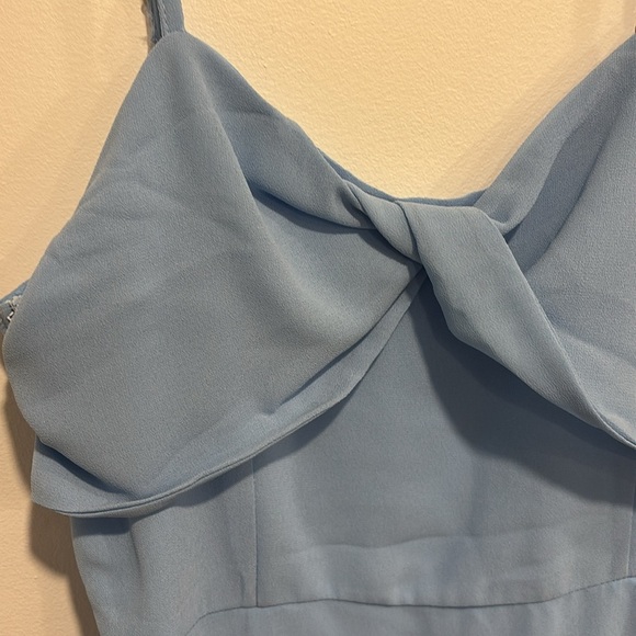 Elegant Blue Spaghetti Strap Dress - Picture 5 of 8